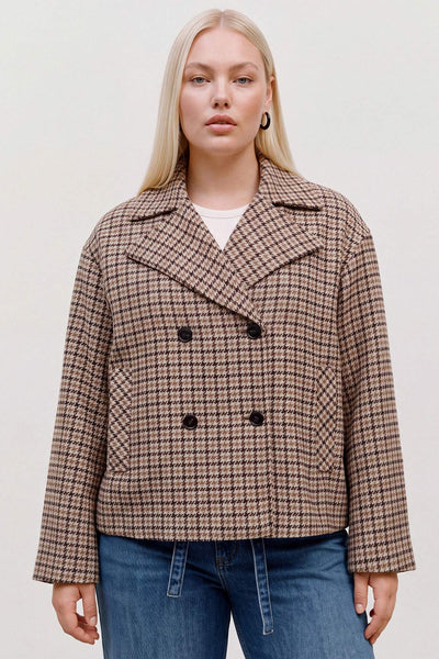 Σακάκι με διπλό κούμπωμα VERO MODA - Μπεζ
