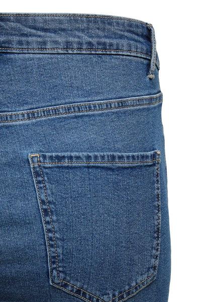 Ψηλόμεσο Τζιν Παντελόνι σε Wide-Leg Γραμμή VERO MODA - Μπλε