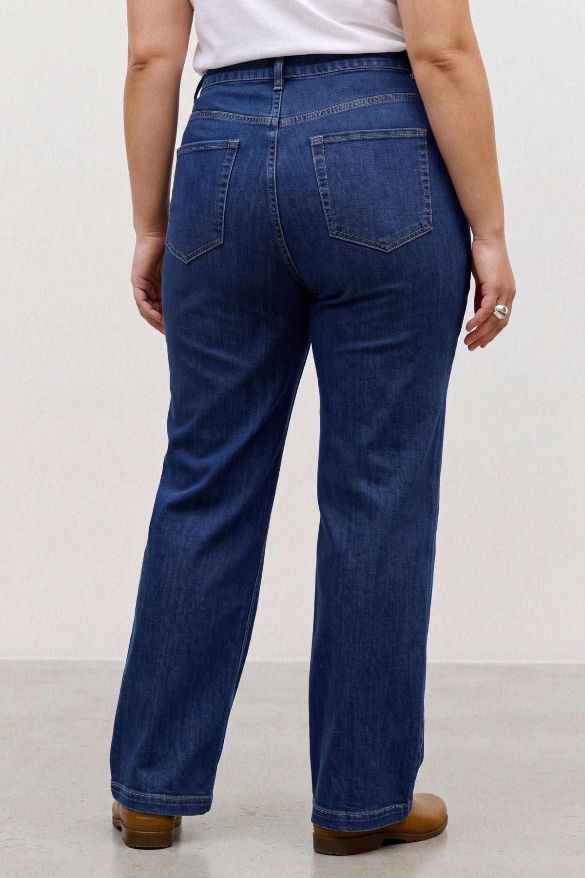 Wide-leg τζιν με πλαϊνές τσέπες VERO MODA - Μπλε