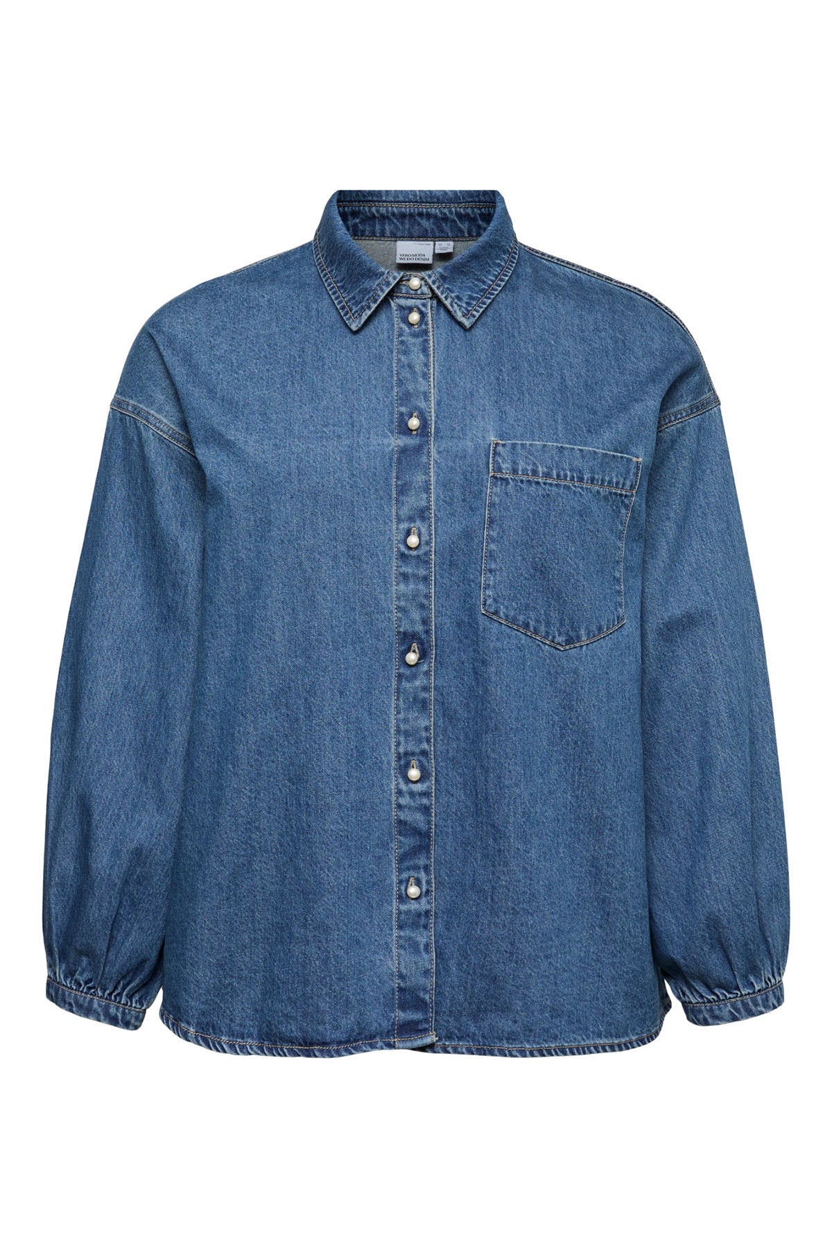 Denim πουκάμισο VERO MODA - Μπλε