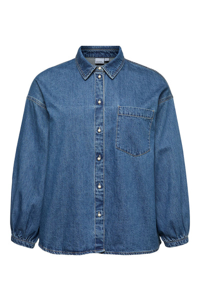 Denim πουκάμισο VERO MODA - Μπλε