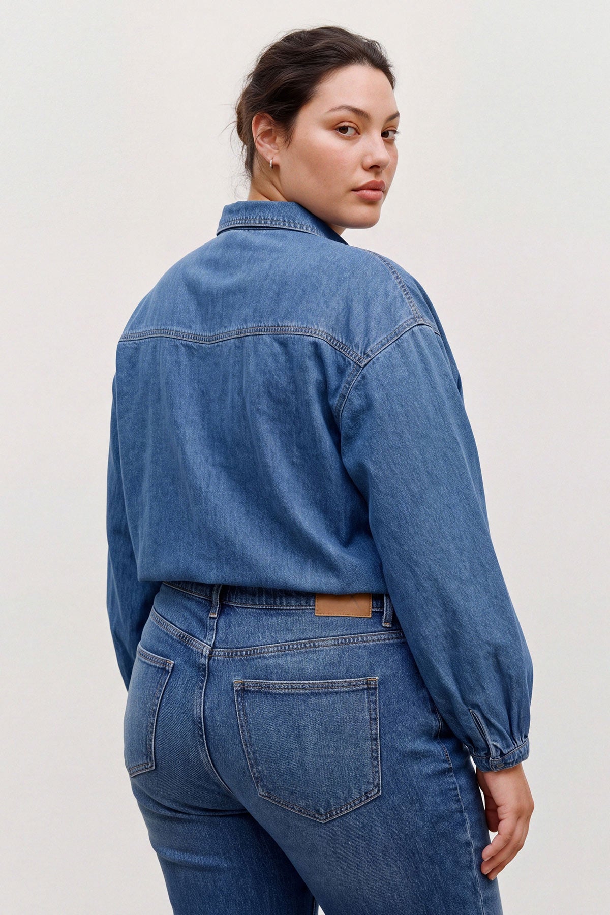 Denim πουκάμισο VERO MODA - Μπλε