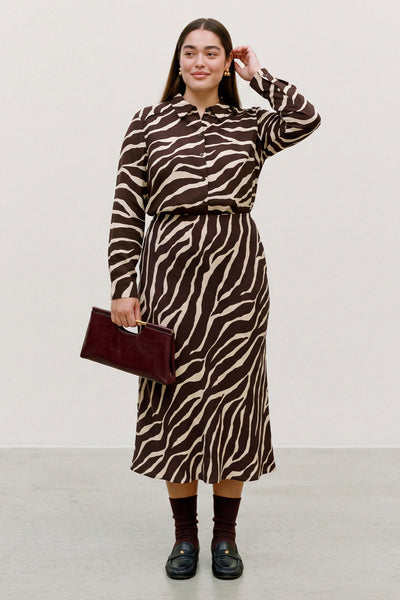 Animal Print Πουκάμισο VERO MODA - Καφέ