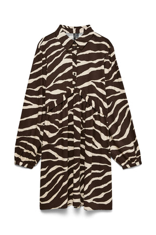 Mini print dress VERO MODA - Brown
