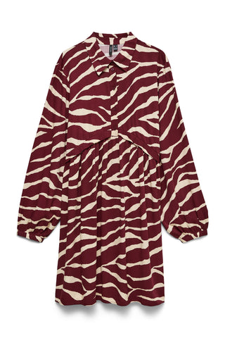 Mini print dress VERO MODA - Bordeaux