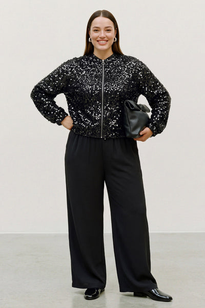 Bomber τζάκετ με Παγιέτες VERO MODA - Μαύρο