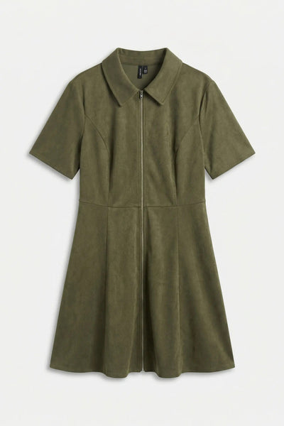 Σεμιζιέ φόρεμα VERO MODA - Χακί