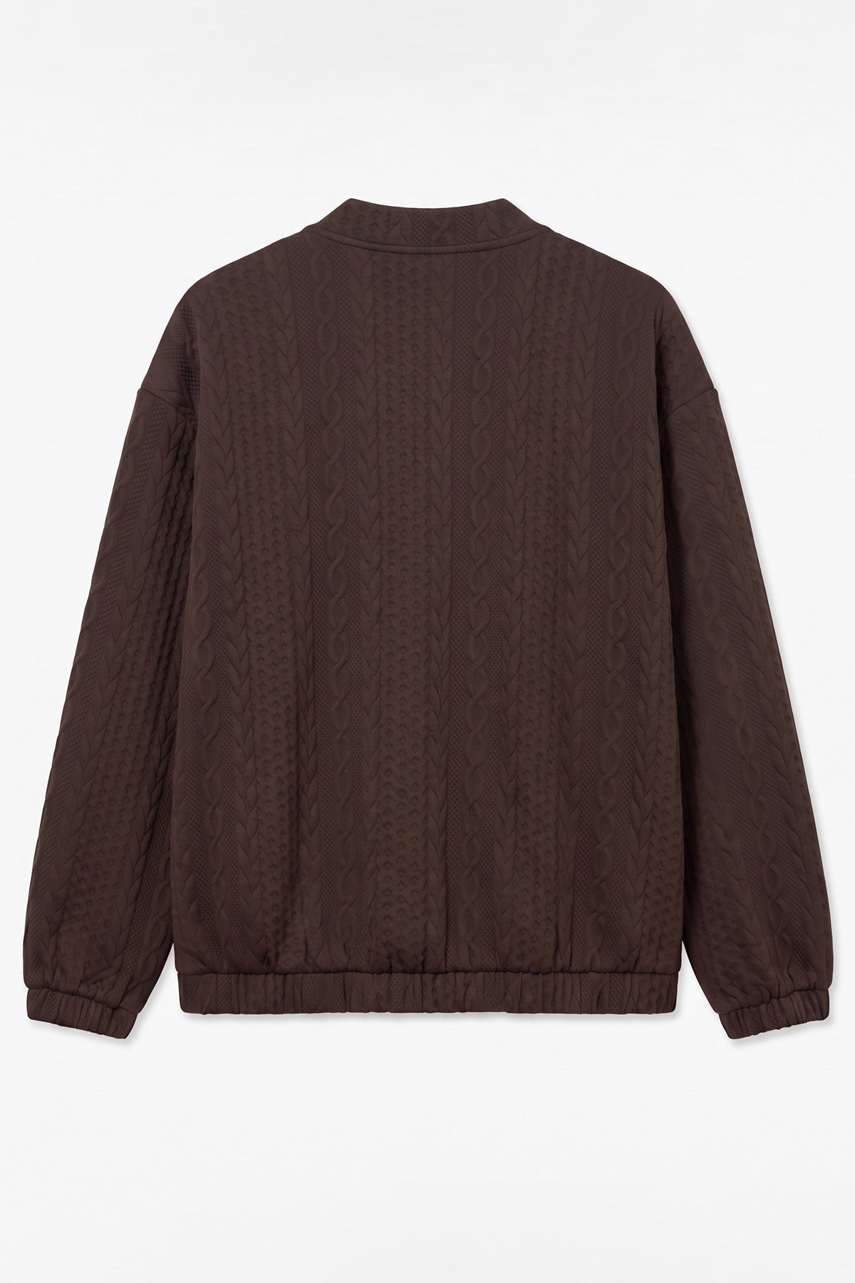 Bomber τζάκετ πλεκτό με πλεξούδες VERO MODA - Καφέ