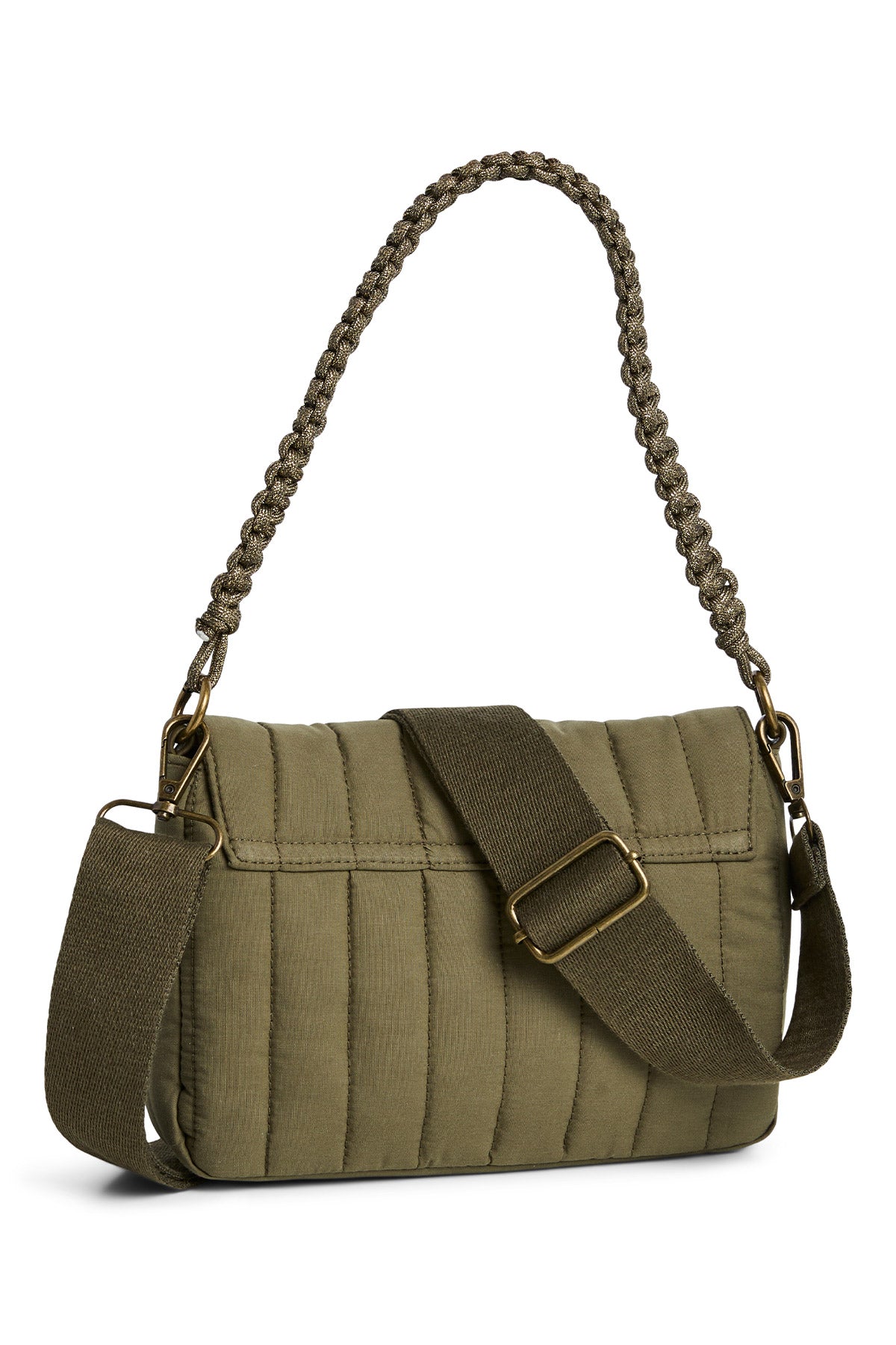 Καπιτονέ τσάντα ώμου PIECES - Χακί