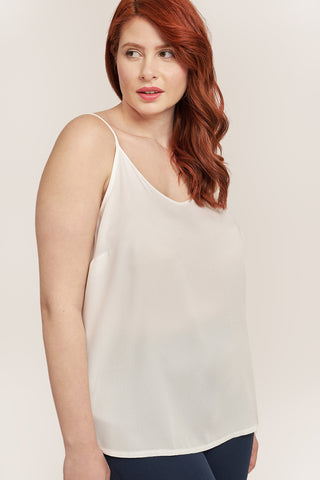 Top with straps - White