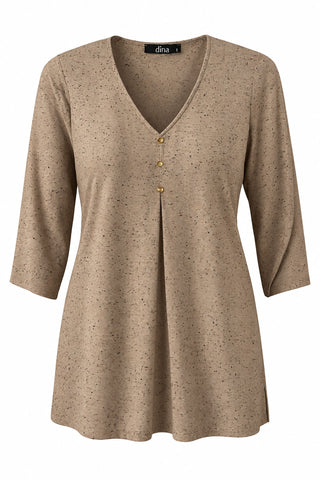 Printed blouse made of mixed viscose - Grey