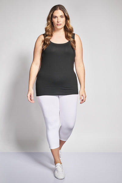 Basic sleeveless top - Black