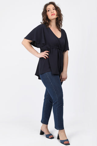 Jeggings rinse with elastic waist - Blue