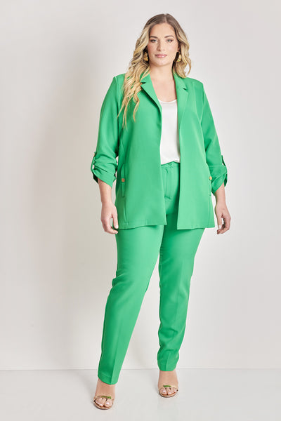 Crepe tailored trousers - Green