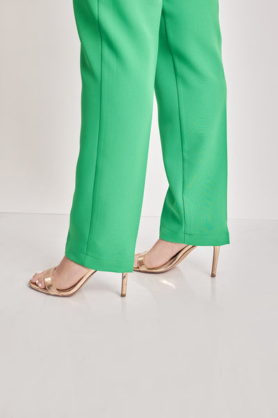 Crepe tailored trousers - Green