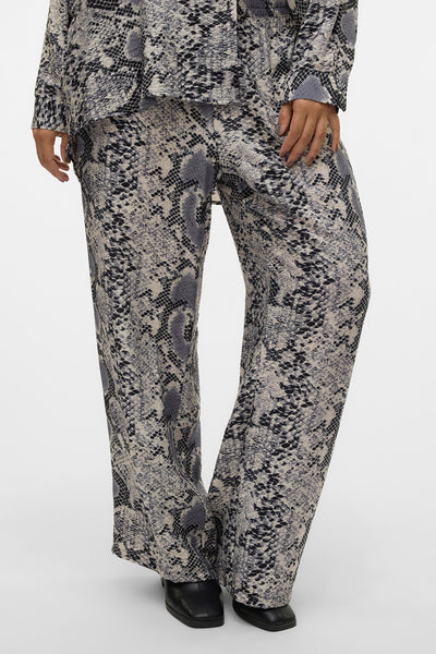 Animal print trousers VERO MODA - Grey