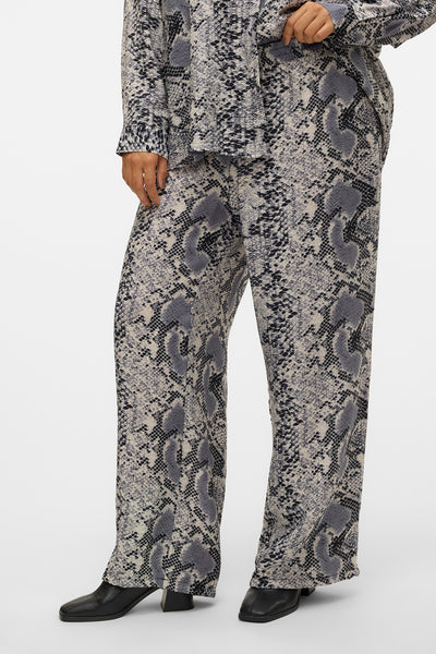 Animal print trousers VERO MODA - Grey