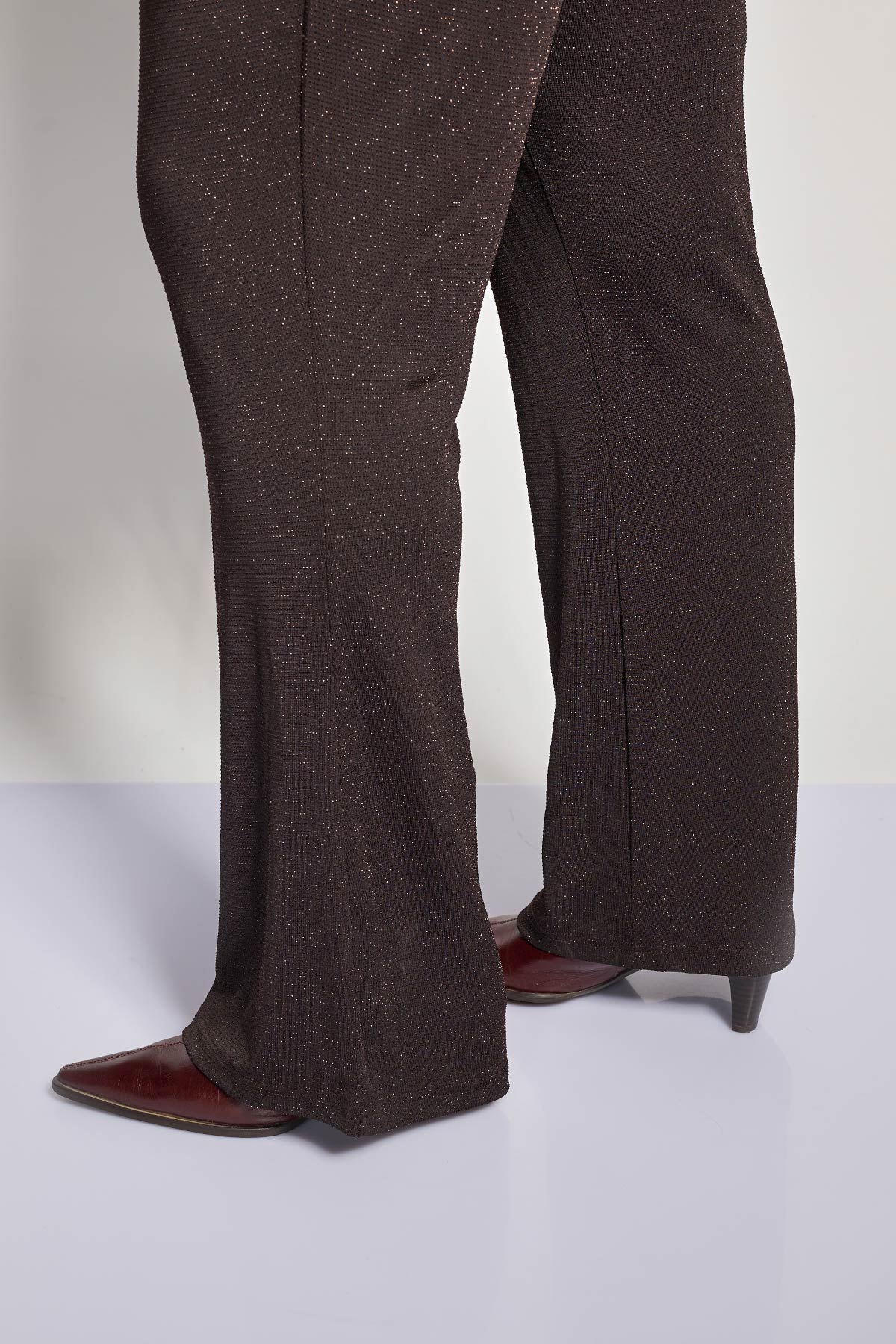 Παντελόνι lurex VERO MODA - Καφέ
