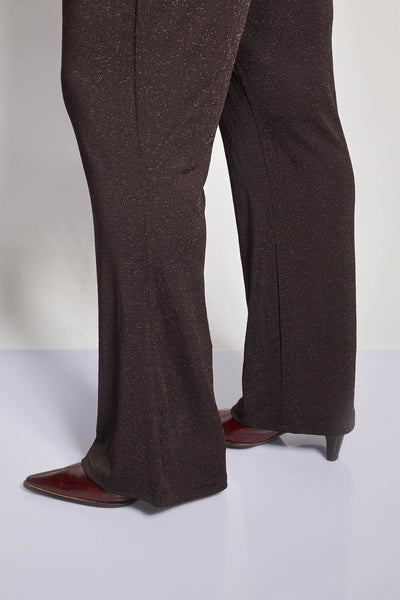 Παντελόνι lurex VERO MODA - Καφέ