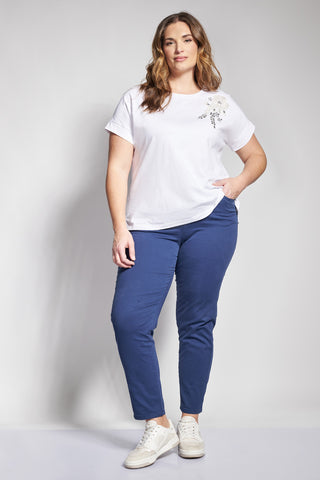Παντελόνι πεντάτσεπο slim fit - Μπλε