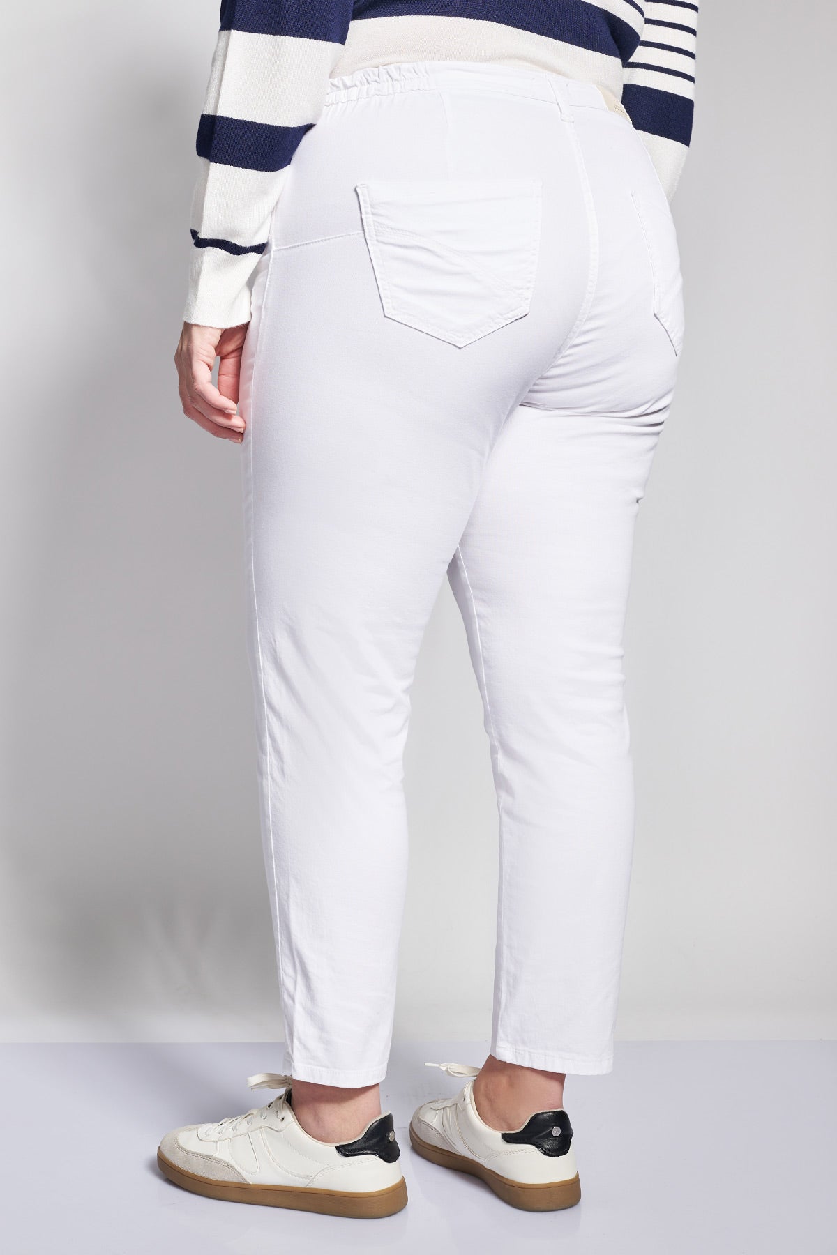 Παντελόνι πεντάτσεπο slim fit - Άσπρο