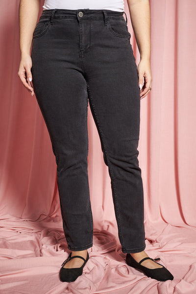 Παντελόνι τζιν slim fit μαύρο - Μαύρο