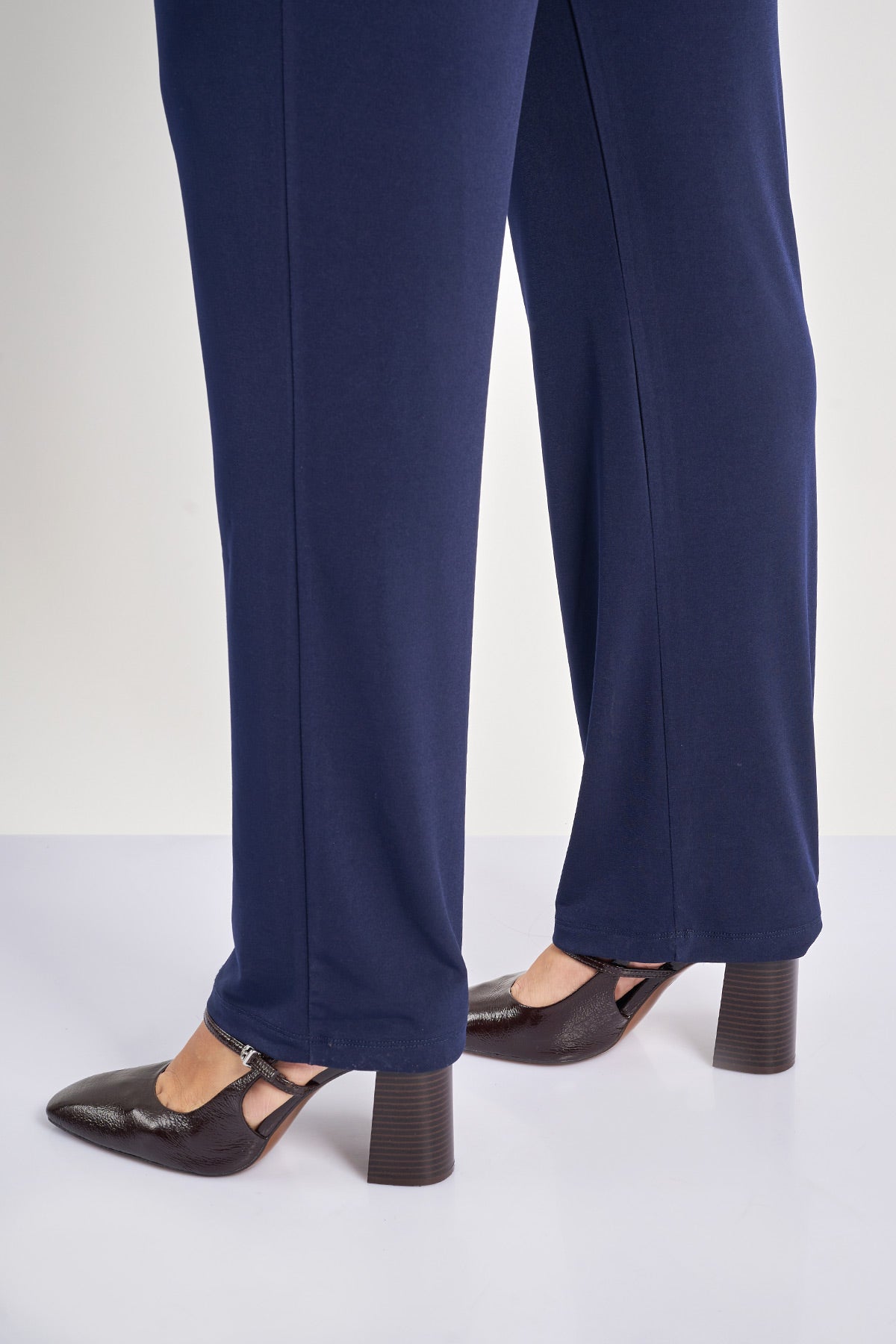 Jersey trousers with elastic waistband - Blue