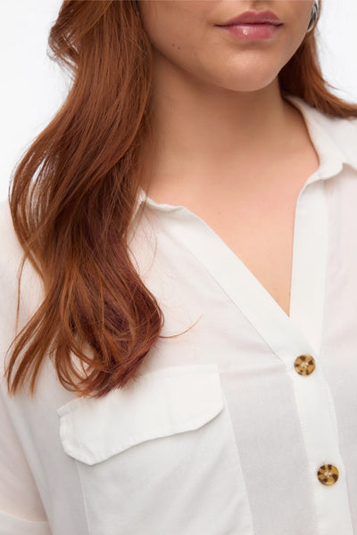 Viscose shirt with pockets VERO MODA - White