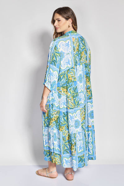 PRBT Maxi Φόρεμα Boho Εμπριμέ από ανάλαφρη βισκόζη - Ρουά