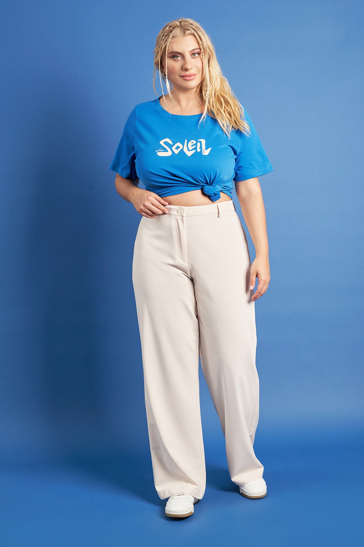 PRBT Tailored crepe trousers - Ecru