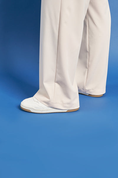 PRBT Tailored crepe trousers - Ecru
