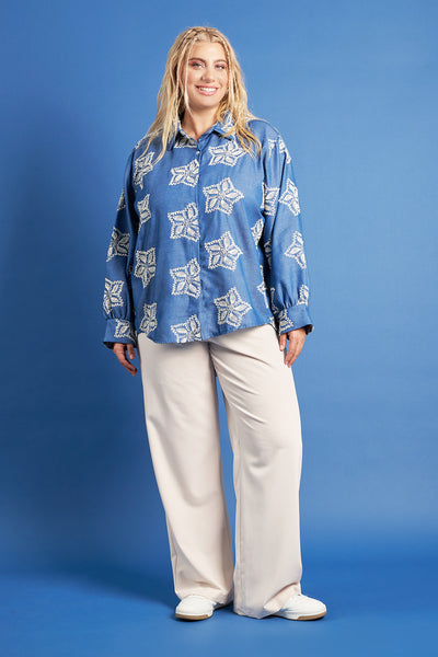 PRBT Tailored crepe trousers - Ecru