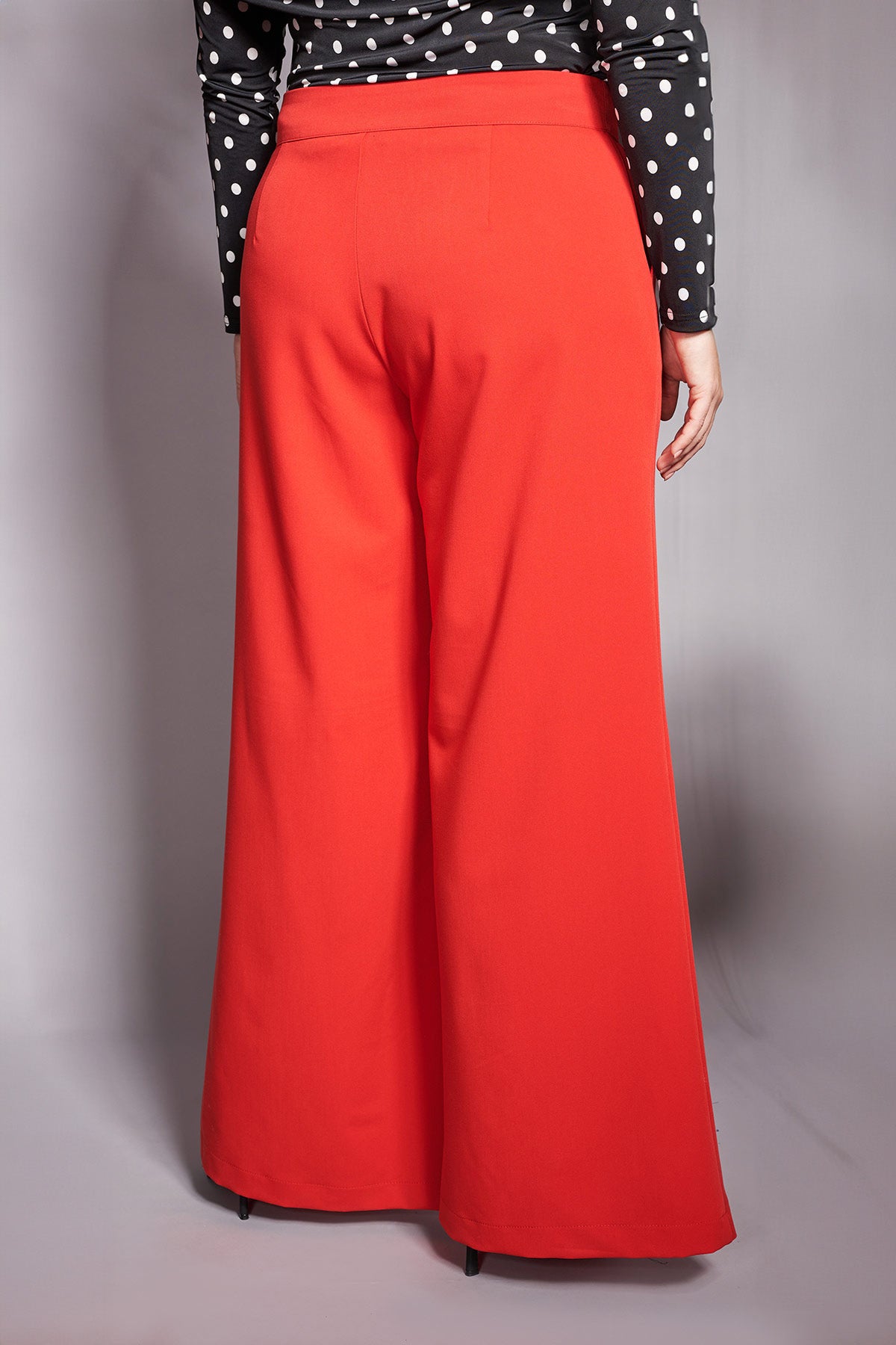 PRBT Tailored wide leg trousers - Red