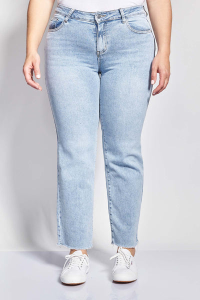 PRBT Straight Fit Jeans rinse wash - Blue