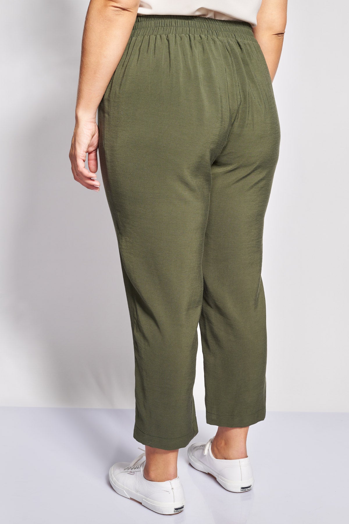 Ψηλόμεσο Παντελόνι twill - Χακί