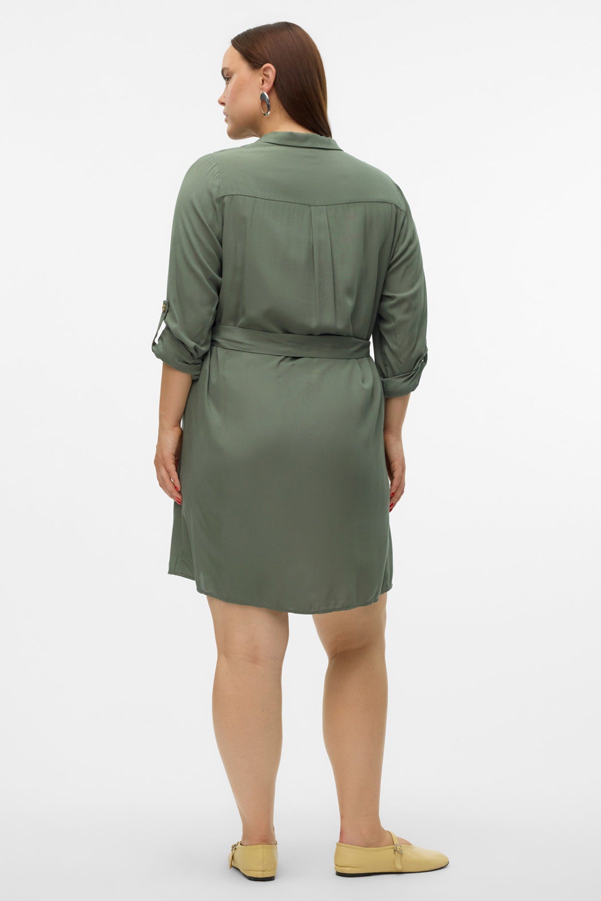 Σεμιζιέ φόρεμα VERO MODA - Χακί