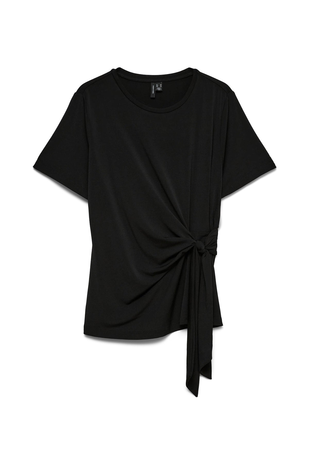 T-Shirt με δέσιμο VERO MODA - Μαύρο