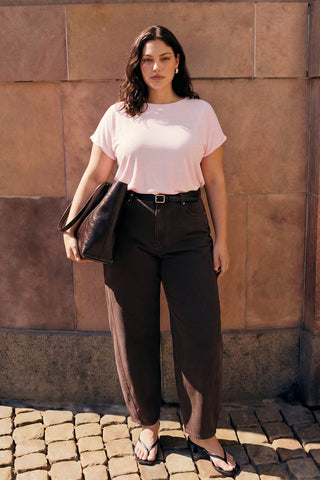 VERO MODA barrel jeans - Brown