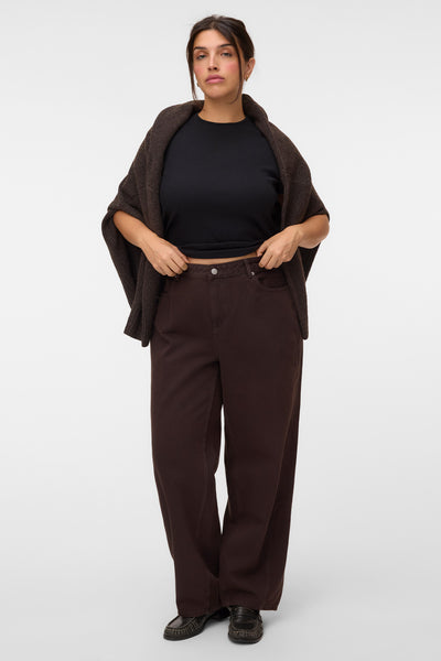 Τζιν σε barrel γραμμή VERO MODA - Καφέ